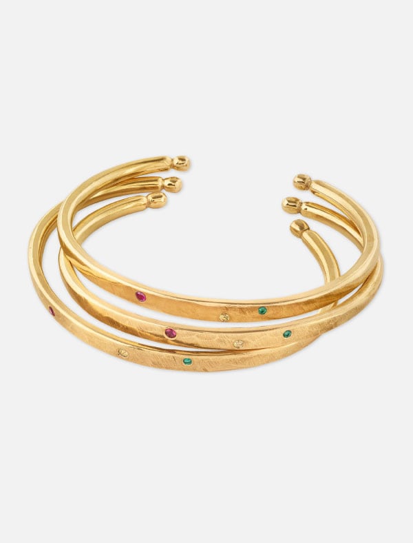The Kingston Stone Bangle Gold &ndash; &euro; 325