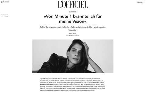 L'Officiel, November 2020