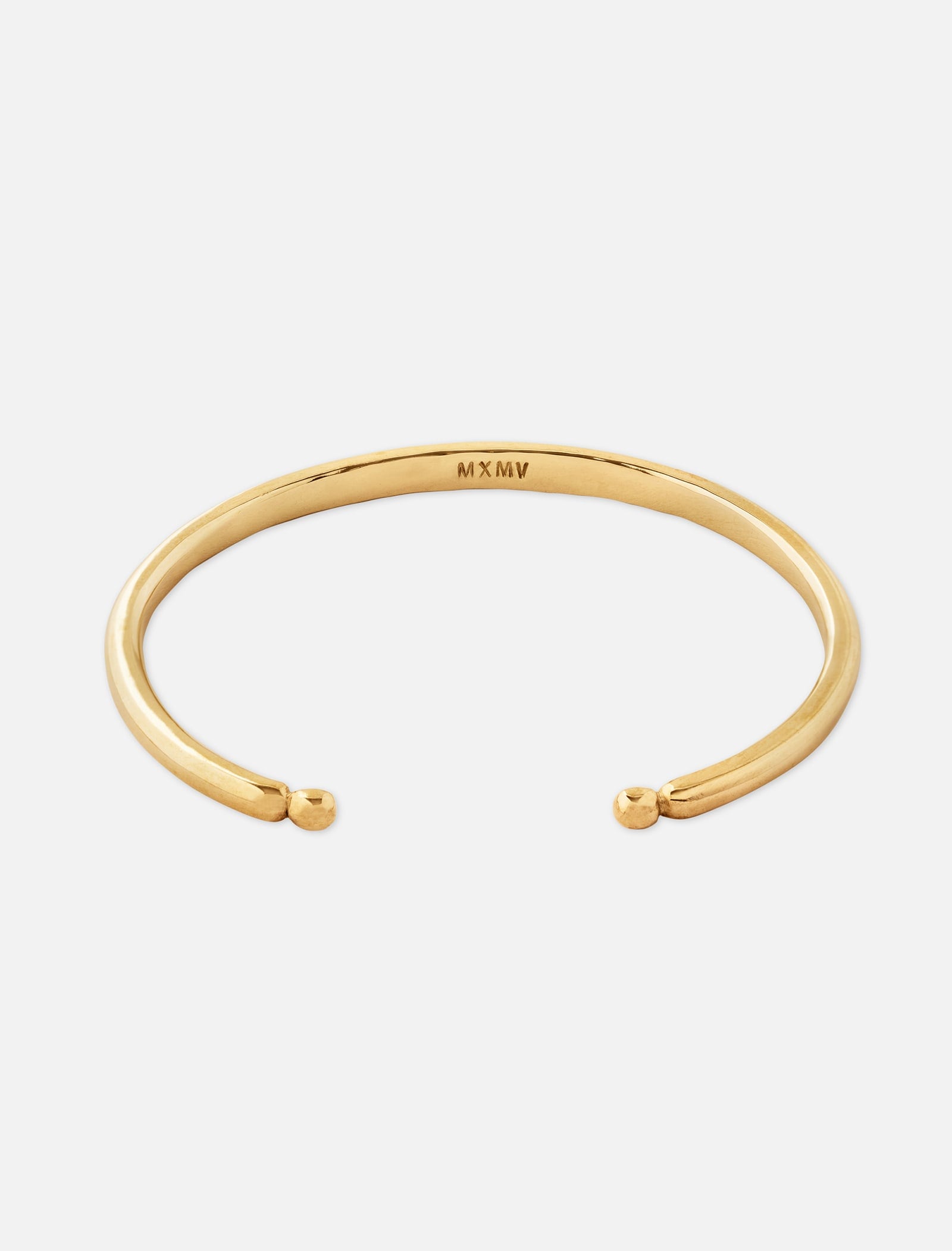 The Kingston Stone Bangle Gold
