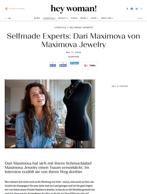Interview Hey Woman, 2018