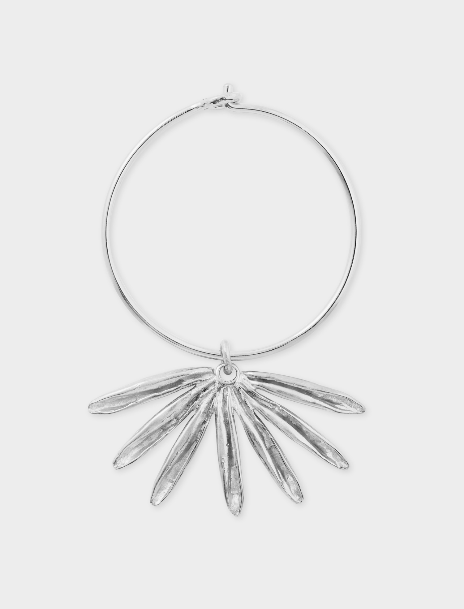 Sun Siren Hoop Silver